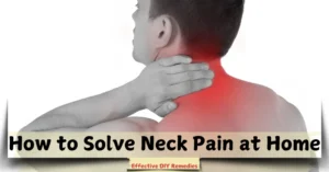 How to Solve Neck Pain at Home | sarivo