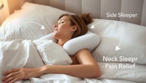 cervical neck pillow for side sleeping